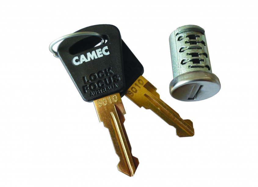 Barrel Key Example Camec Original 3 Point Lock Barrel & Keys