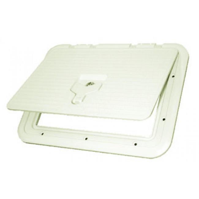 Access Hatch 270 x 370mm - White With Lock And Handle