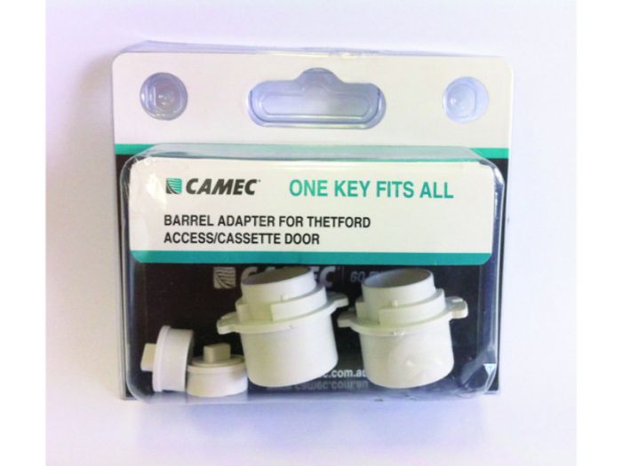 Camec One Key Fits All- White Barrel Adaptor Thetford Access Cassette Door