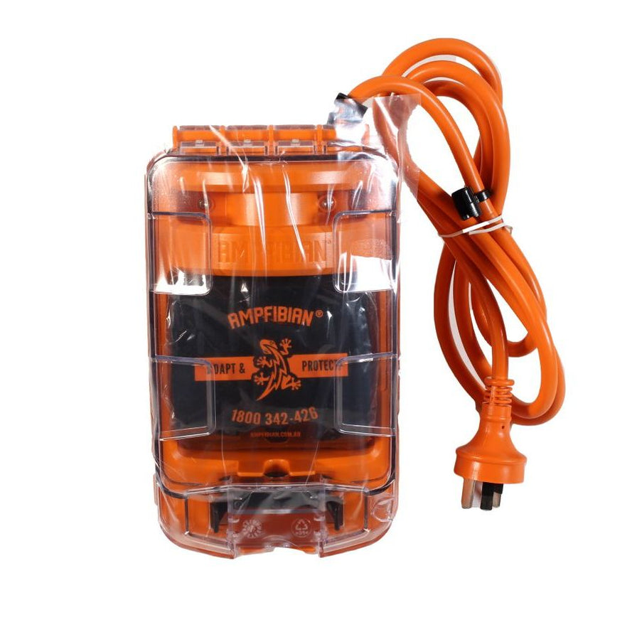 Ampfibian Weatherproof Rv Plus Caravan Adaptor 10A To 15A