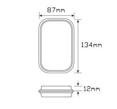 LED Autolamps 131 Series 12-24V LED Reverse Lamp White