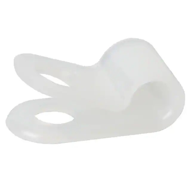 P Clip 3/8" Nylon - White