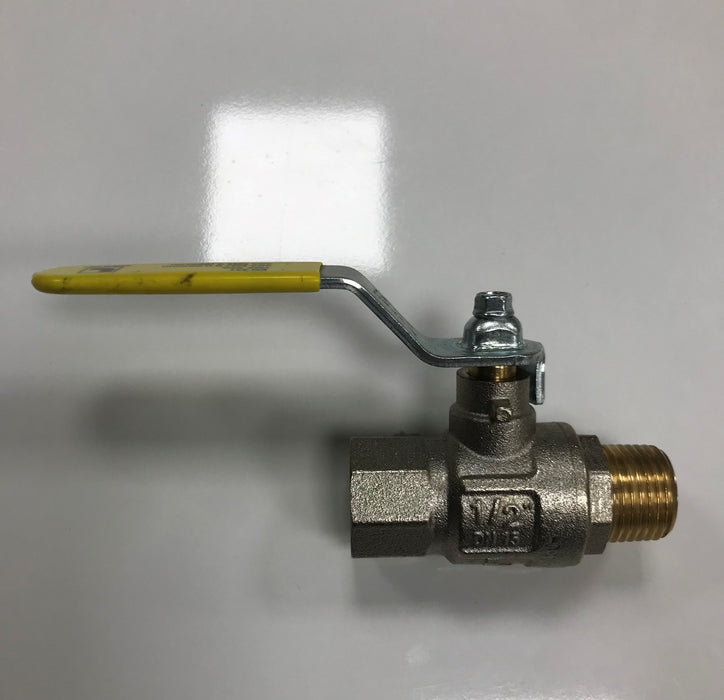 Full Bore Brass Bore Valve 1/2" M&F Lever Handle