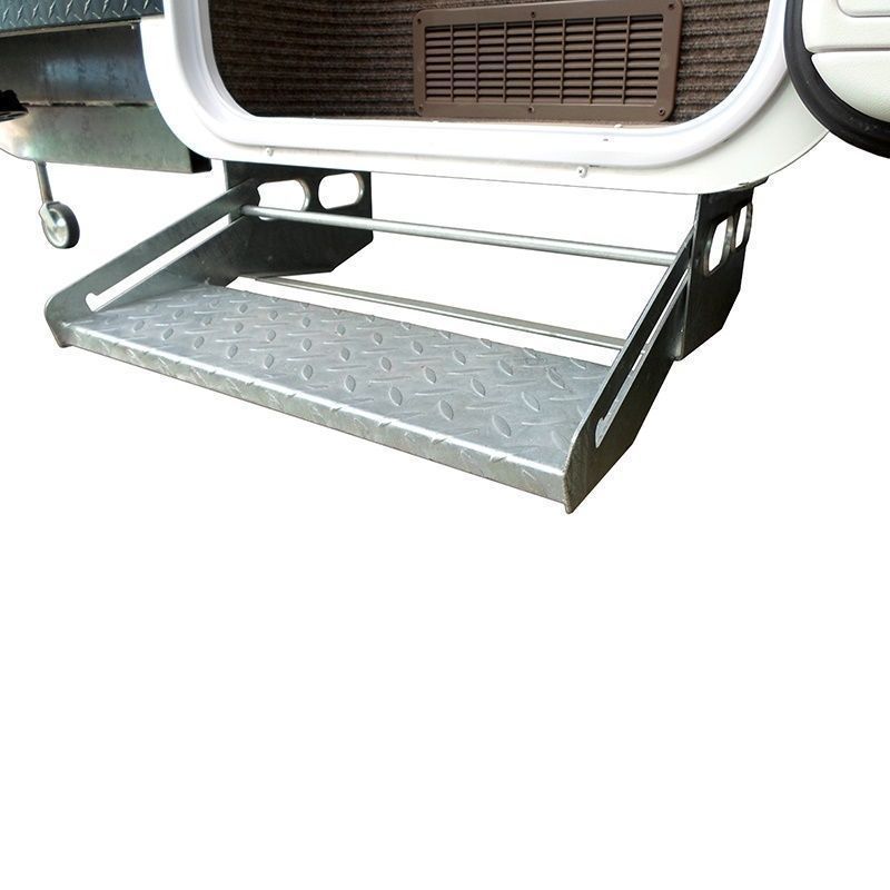 Single Pull-Out C/Van Step Galvanized Steel 530mm