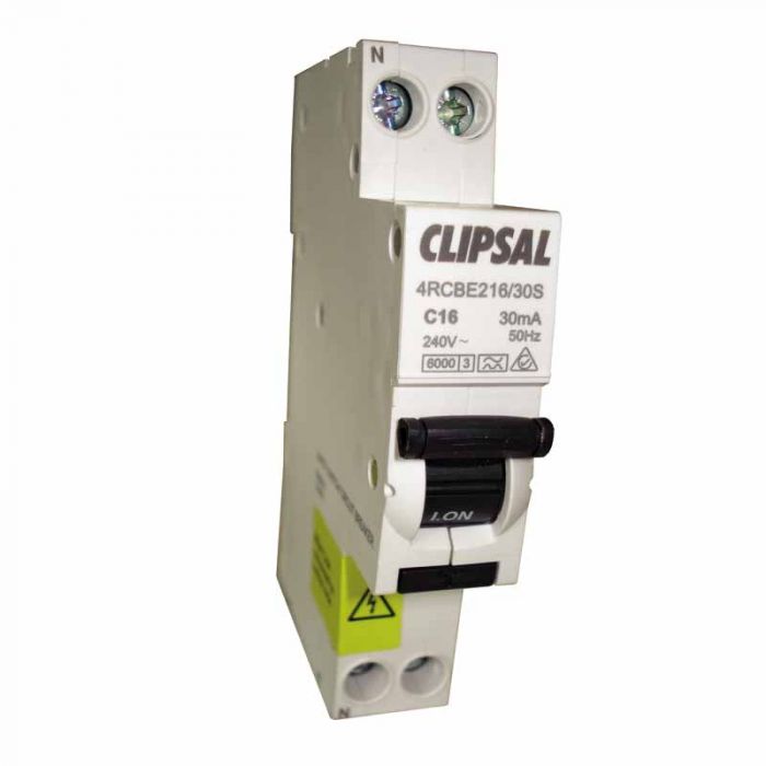 Clipsal 240V Miniature Circuit Breaker Double Pole With Earth Leakage