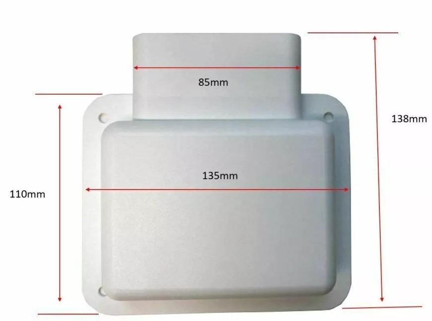 CMS Mounting Shroud for Outlets+Switch Plates White. J16CWT