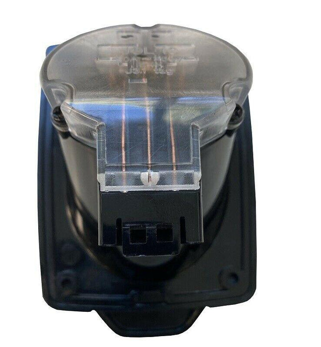 CMS 10AMP Outlet Double Pole Autoswitch Socket Black. JOL10BK