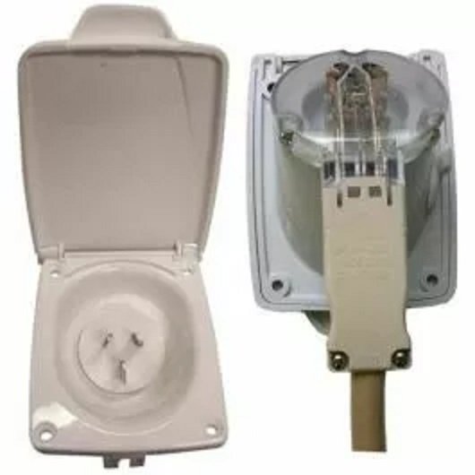 CMS 15AMP Plug Power Inlet White. JIL15 WT