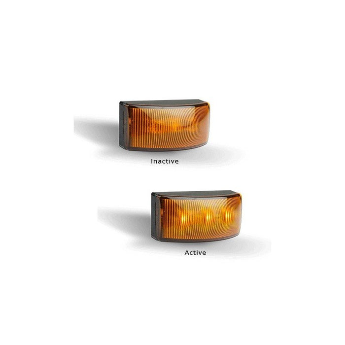 LED Autolamps 2025 12-24V Side Marker/Side Direction/Front End Outline Amber - Twin Pack