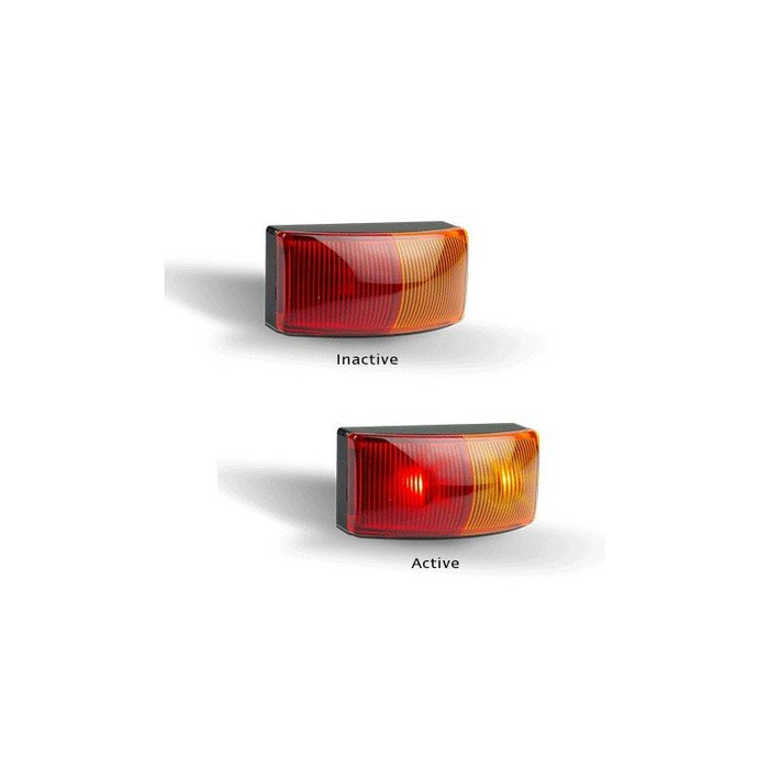 LED Autolamps 5025 Series 12-24V LED Red/Amber Side Marker - Twin Pack