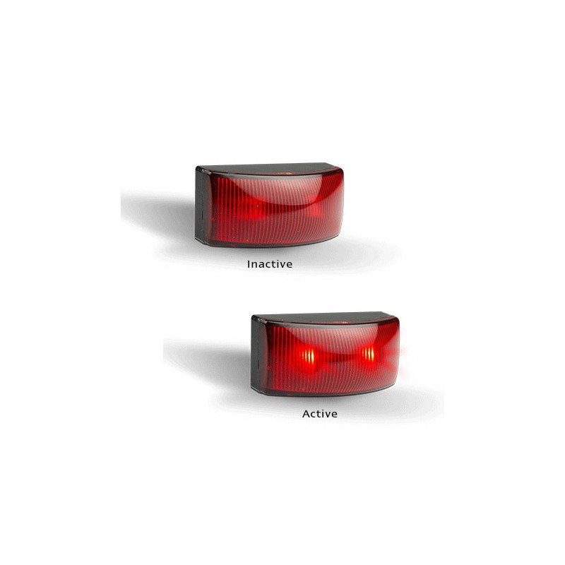 LED Autolamps 5025 Series 12-24V LED Rear End Outline Marker Red - Twi
