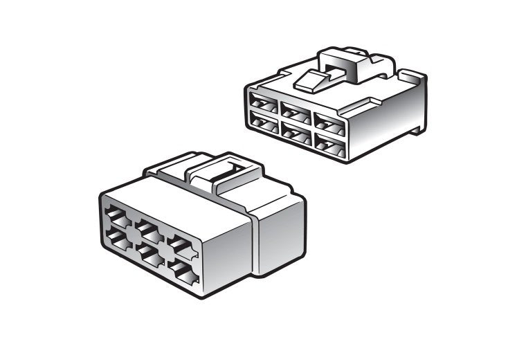 Narva 8 Way Male Quick Connector Housing - 2 Pack