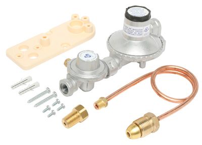 Bromic Regulator Single Cylinder LPG Instal Kit 250Mj With Bracket & Copper Pigtail & Adaptor
