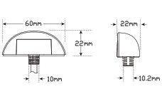 LED Autolamps 60 Series 12-24V LED Licence Plate Lamp - Twin Pack