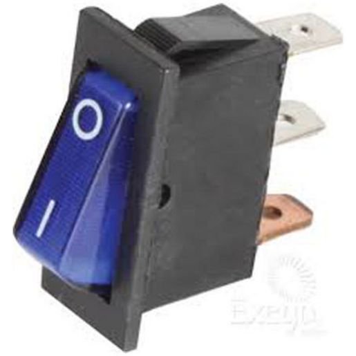 Narva Illuminated Off/On Rocker Switch Blue 20A At 12V Only