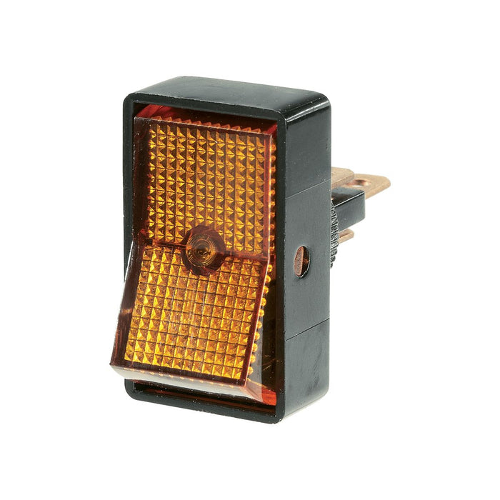 Narva Illuminated Off/On Rocker Switch Amber 16A At 12V Only