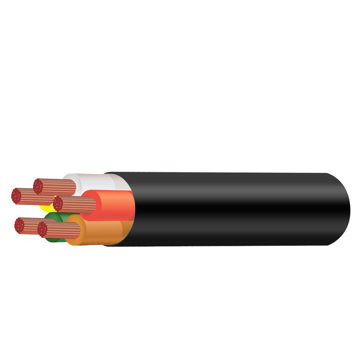 4mm 5 Core Trailer Cable Black Per Metre