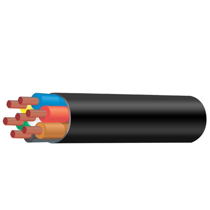 4mm 7 Core Trailer Cable Black Per Metre