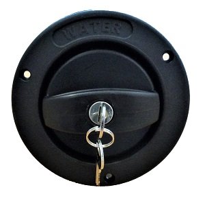 Lockable Water Filler Black - 25mm Outlet