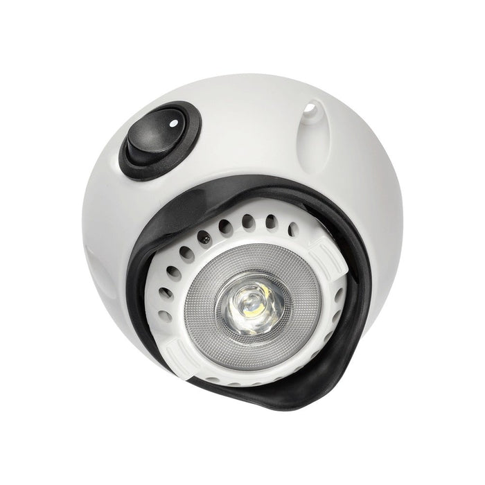 Narva 10-30V 1W LED Interior Swivel Lamp With Off/On Switch - White
