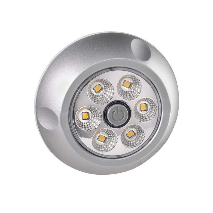 Narva 12/24V LED Interior Lamp Silver Satin With On/Off Switch