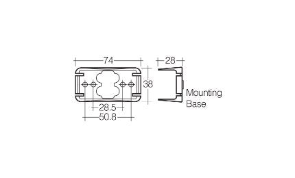 Narva Model 16 9-33V LED Front End Outline Marker - White