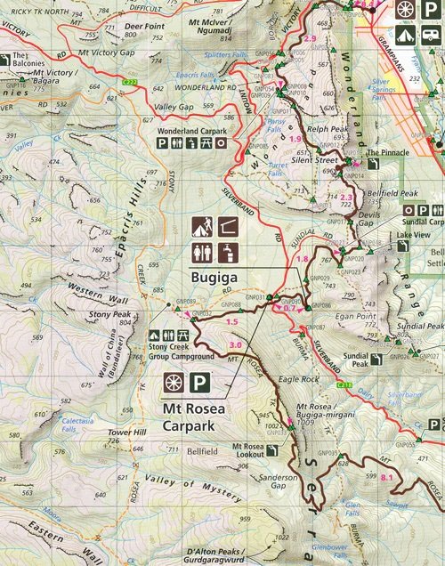 Geelong Peninsula Bike Trail Map Grampians Mountain Bike Trail Map