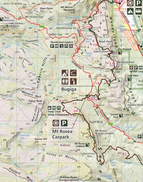 Parks Victoria Grampians Peak Trail Central Map