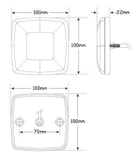 LED Autolamps 98 Series 12V LED Stop/Tail/Ind/Reflector Lamps - Twin Pack