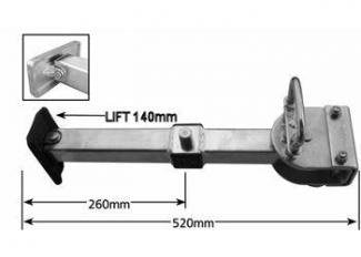 Manutec Quick Release Adjustable Leg Large 520mm - 660mm With Large Al