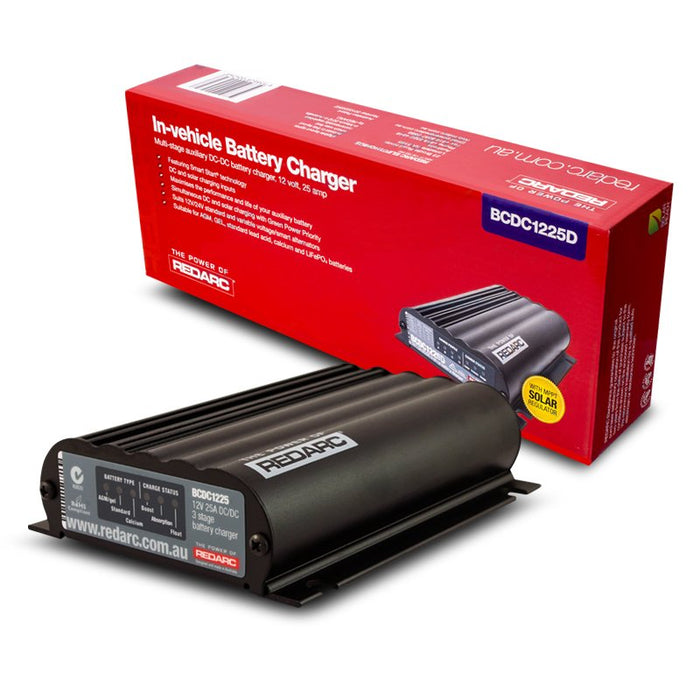 Redarc Dual Input 25A In Vehicle DC Battery Charger