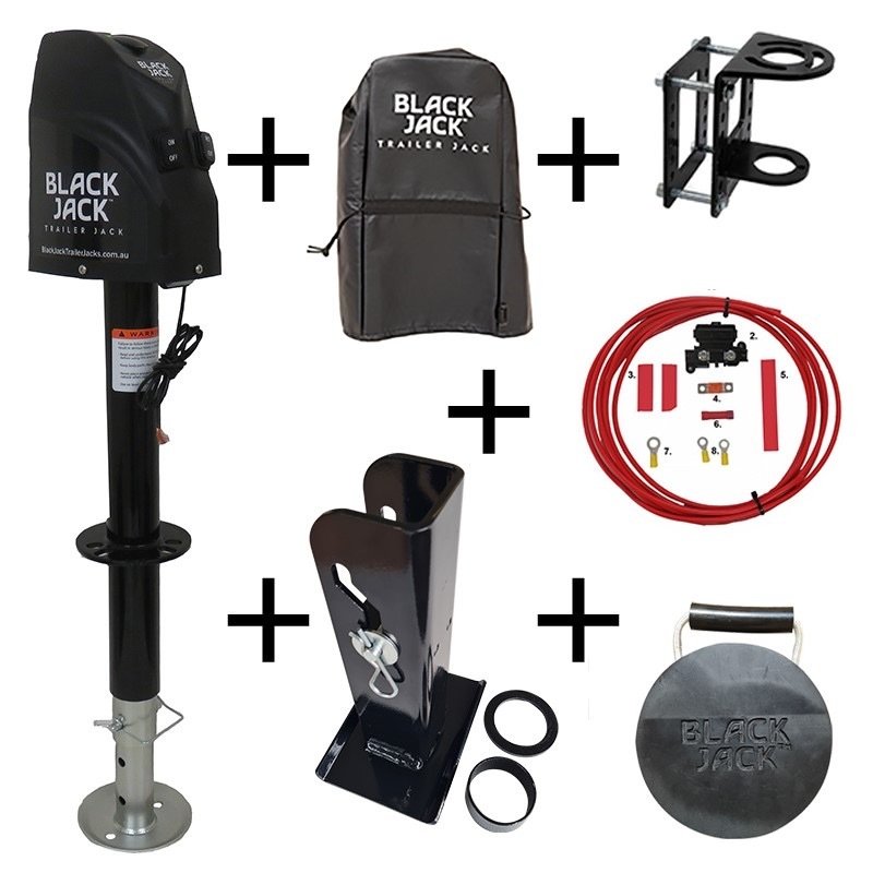 Black Jack Electric Powered Trailer Jack Kit
