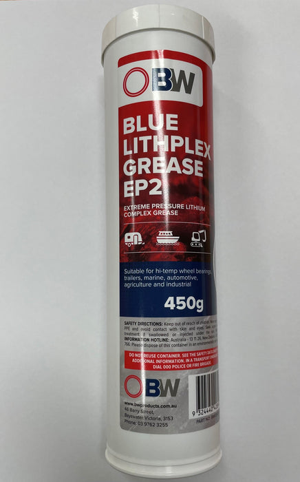 BW Blue Lithplex Grease EP2 Grease Cartridge