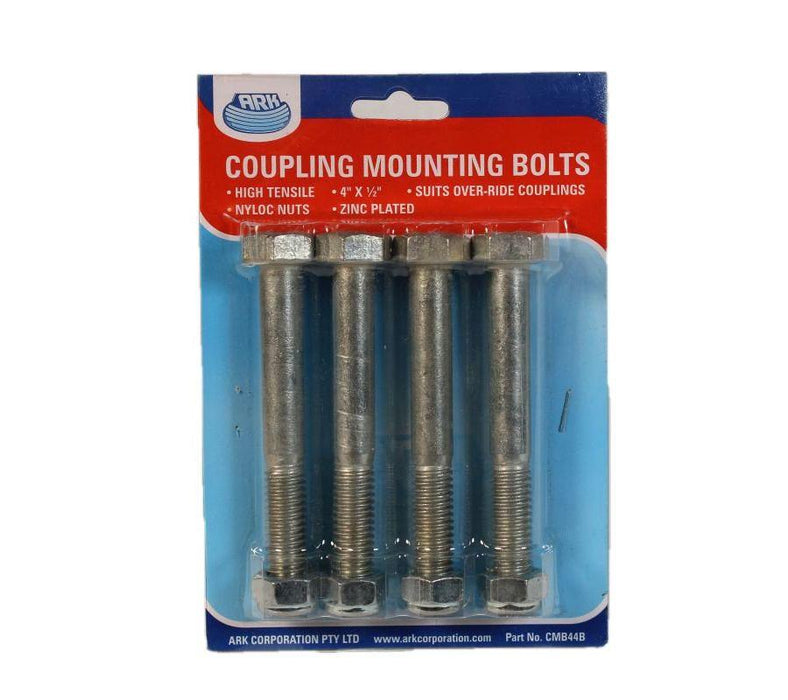 Coupling Mounting Bolts 4" X 1/2" Ht  4 Pack