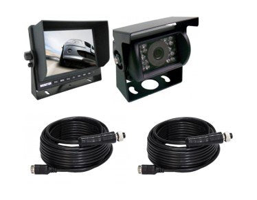 Caravan Camera & Monitor 7" 4 Piece Kit Includes 2 Cables
