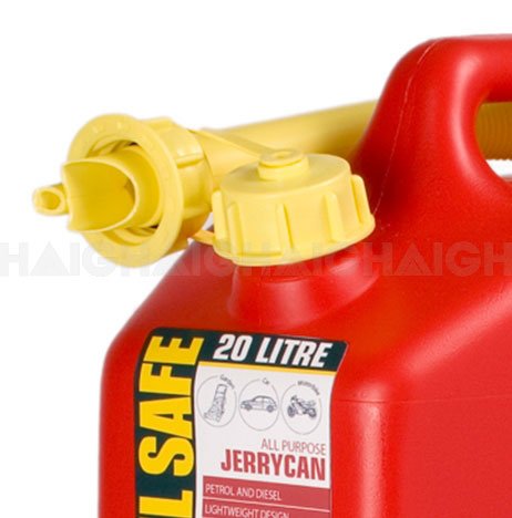 20L Fuel Can Plastic Red