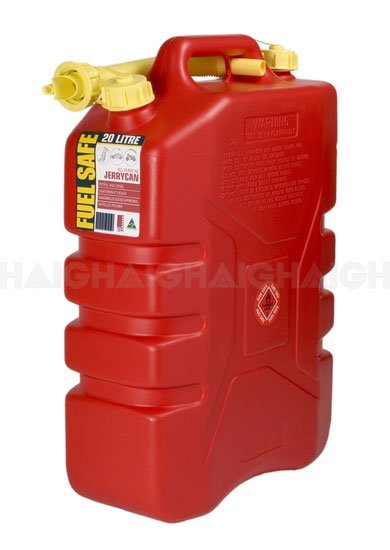 20L Fuel Can Plastic Red