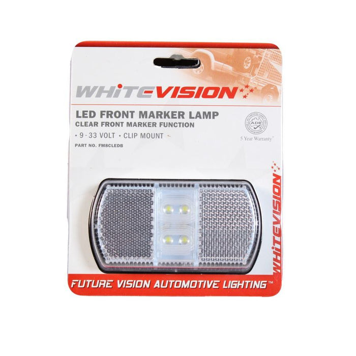 Whitevision LED Front Marker Lamp - Clear