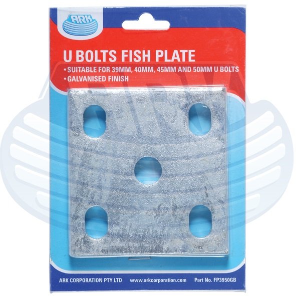 Ark Galvanised Fish Plate Suits 39-50mm U-Bolt