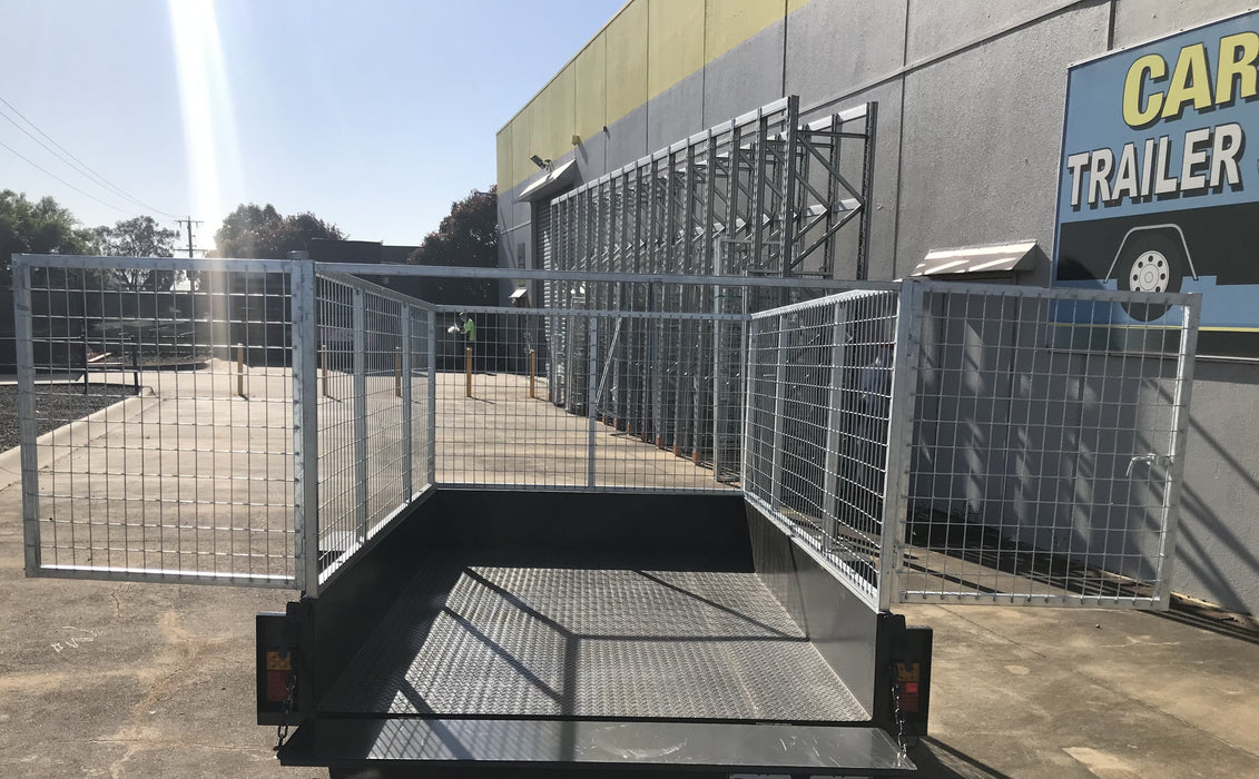 Double Door Galvanised Rubbish Crate 10' x 5' x 2'