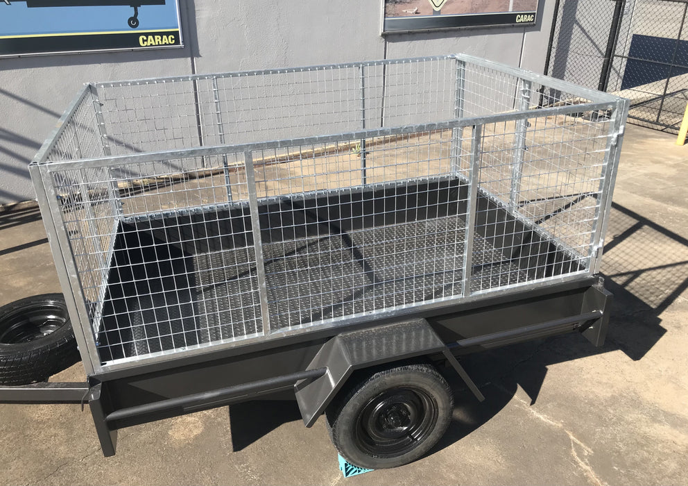 Double Door Galvanised Rubbish Crate 10' x 5' x 2'