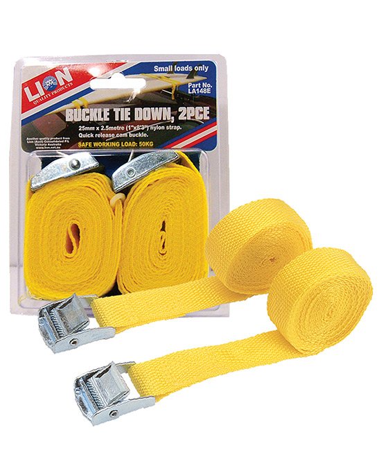 Lion Tie Down Quick Release Loop 25mm x 2.5M - 2 Piece