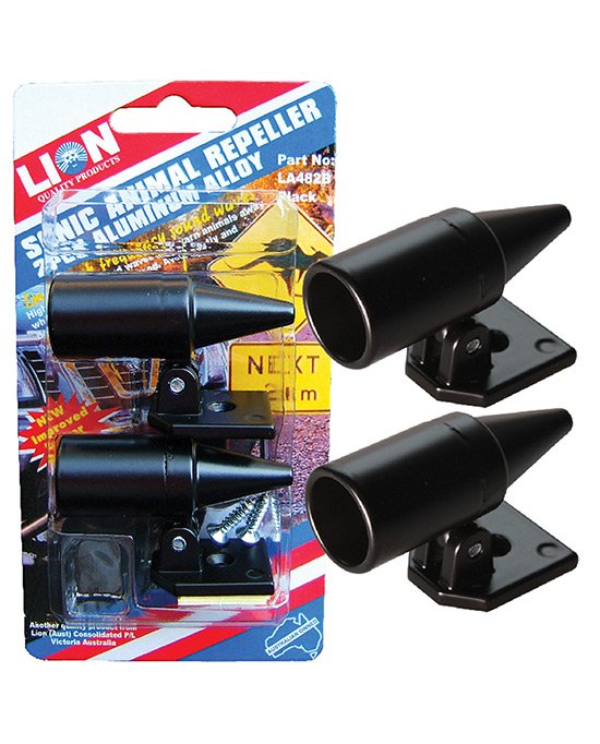 Sonic Animal Repeller - Black Alloy Twin Pack