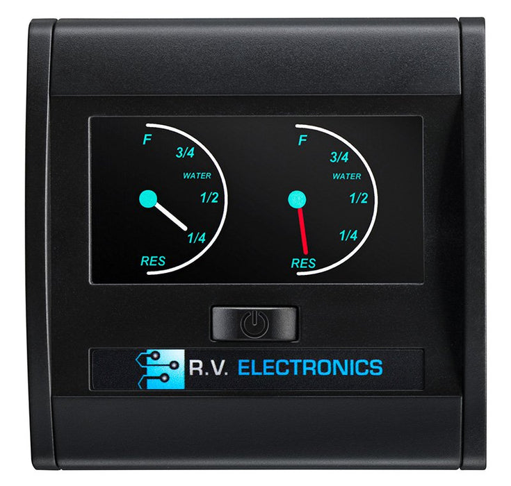 RV Elec LCD Double Tank Water Level Indicator