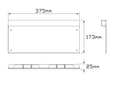 LED Autolamps LP1 Series 12-24V LED Numberplate Light