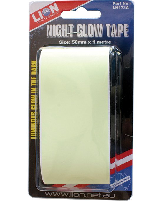 Lion Night Glow Tape 50mm x 1M