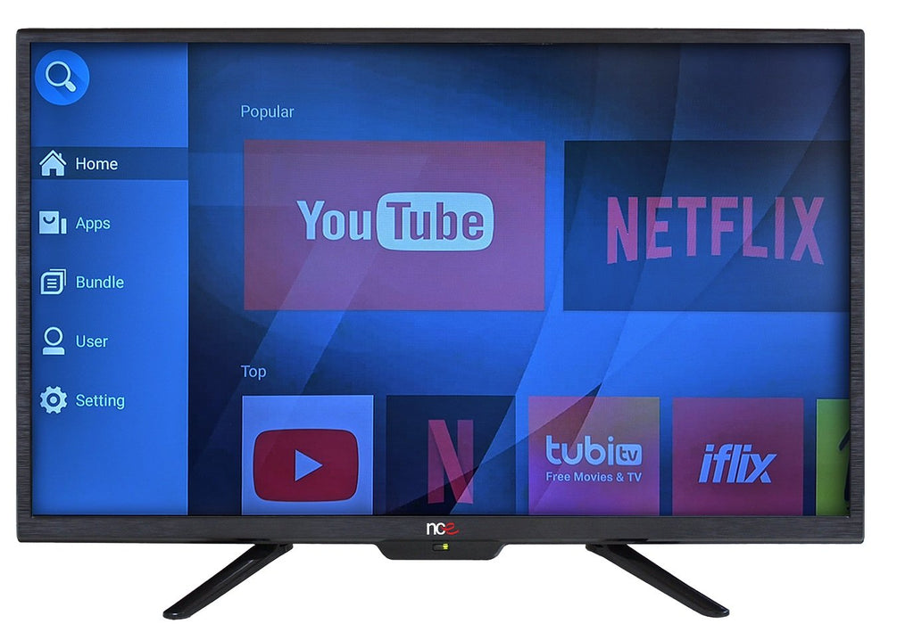 NCE 24" Smart LED TV/DVD Combo 12V-Netflix & Bluetooth