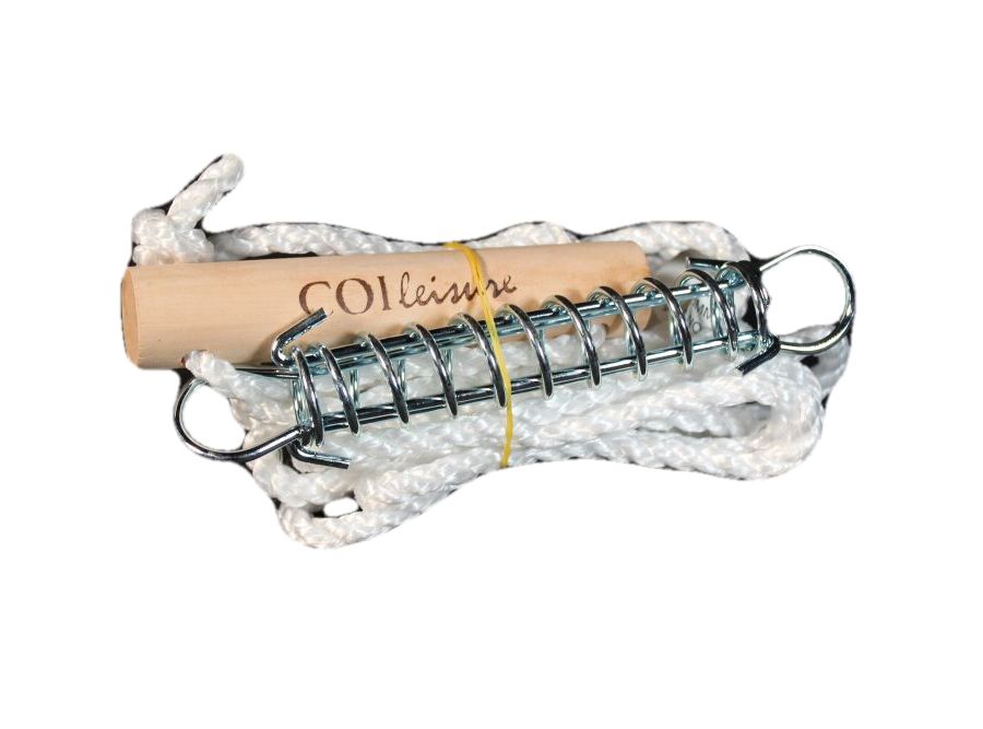 Spring Guy Rope Single Guy Rope 6mm X 3.5M Heavy Duty Spring & Wooden Runner