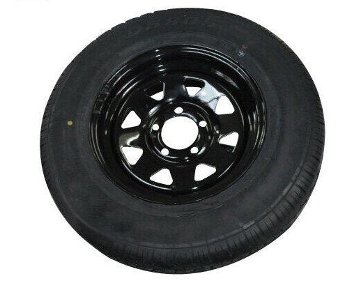 14" HT Black C/W 185R14LT Tyre