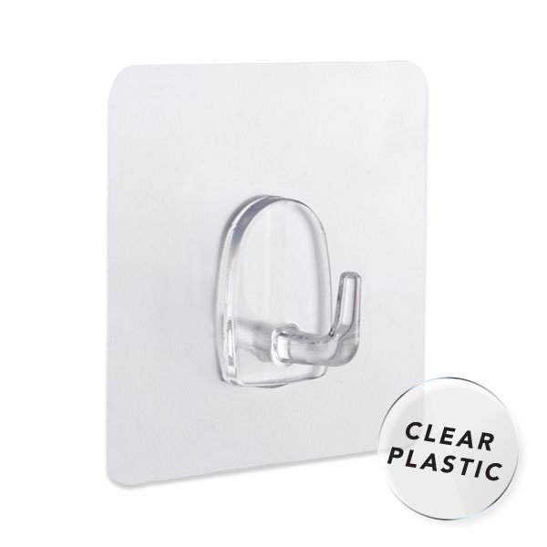 Naleon Peel 'N' Stick Clear Hook 4 Pack